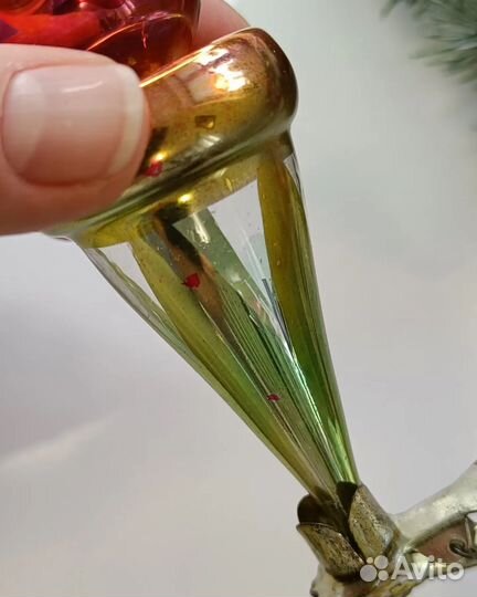 Факел Глинка елочная игрушка СССР