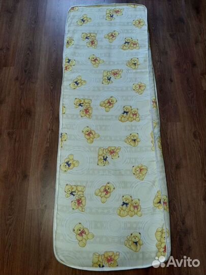 Матрас с наматрасником 60х185х8