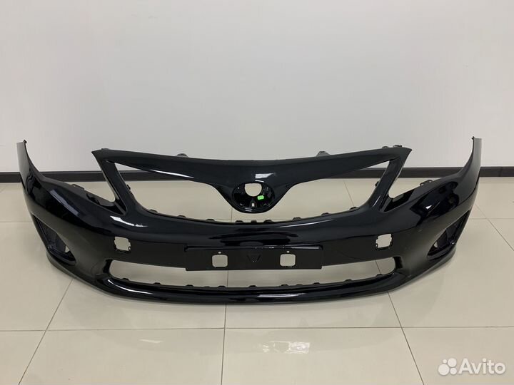 Передний бампер на Toyota Corolla 150 рестайлинг