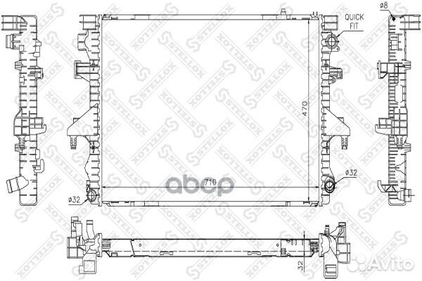 10-26430-SX радиатор системы охлаждения VW T5