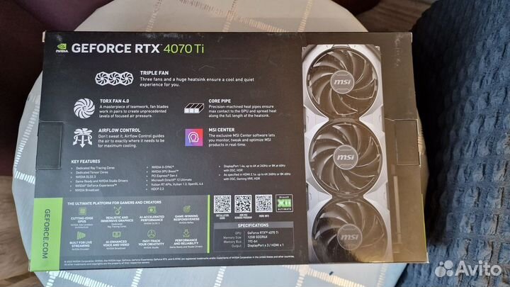 RTX 4070 TI ventus 3X E112GOC