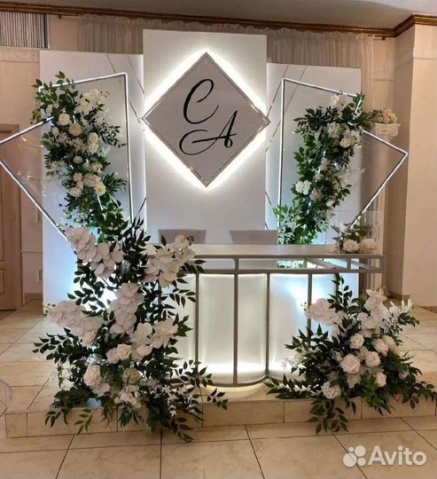 Фотозоны. Свадебное оформление.Гелиевые шары.Декор