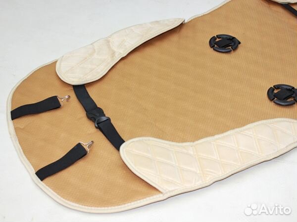 Накидки на сиденья ромб двойной, бока, велюр бе