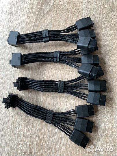 12vhpwr угловой 16pin rtx 4080/4090 3x8/4x8pin