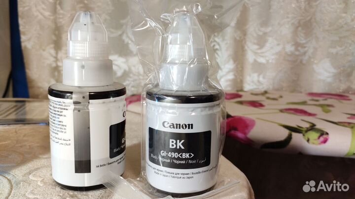 Чернила оригинал для принтеров canon GI-490bk