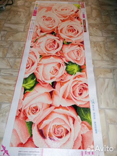 Розы алмазная мозаика