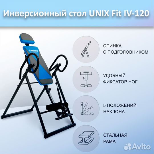 Инверсионный стол unix Fit IV-120 арт.120и.218