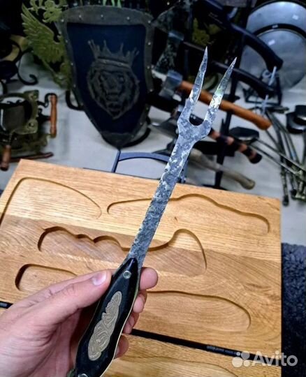 Набор барбекю топор,нож,вилка