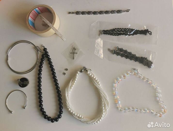 Украшения, серьги, кольца, колье, цепочка