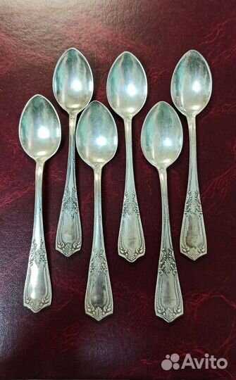 Ложки кофейные серебро 875 пробы