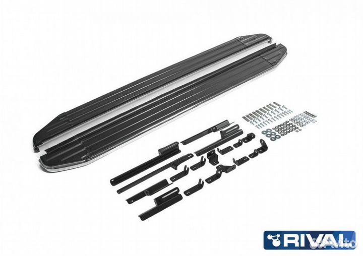 Пороги-подножки Toyota Rav 4 2019. Premium