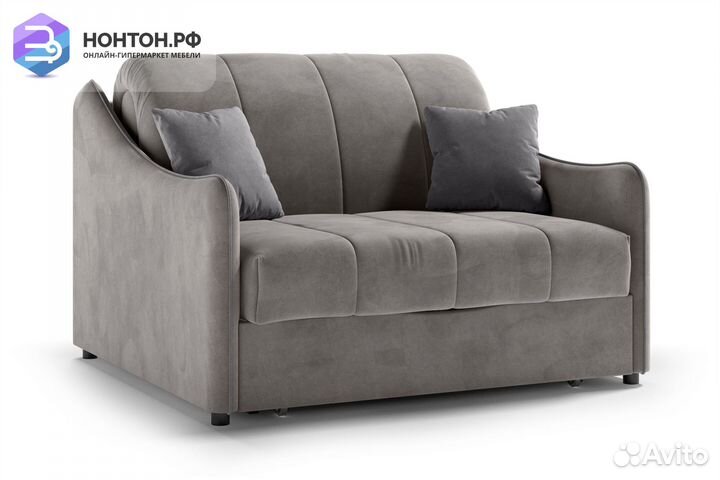 Диван аккордеон Эско серо-бежевый / серый