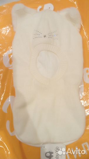 Шапка шлем для девочки 46 48