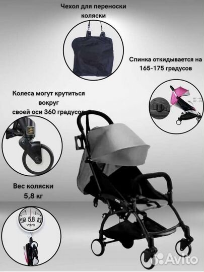 Новая прогулочная коляска для путешествий Yoya 175