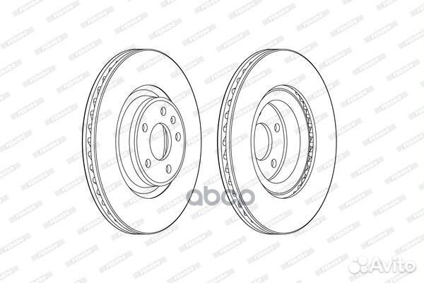DDF2597C-1 Диск тормозной audi A4 15/A5/Q5 16
