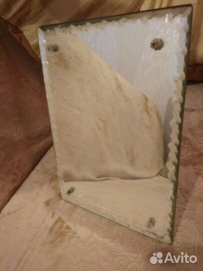 Настольное зеркало с фацетом. Антиквариат