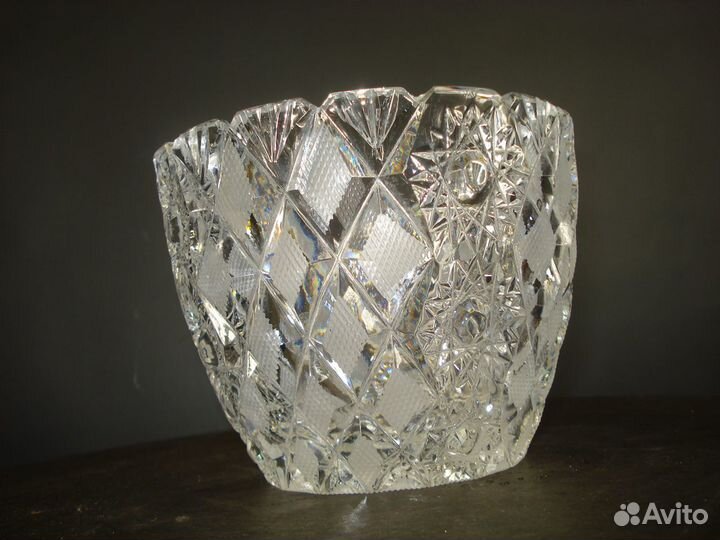 Ваза, конфетница хрусталь стекло СССР