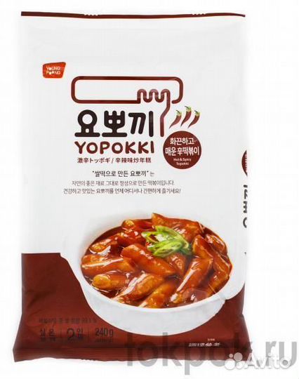Токпокки (рисовые клецки) Yopokki пряно-острый соу