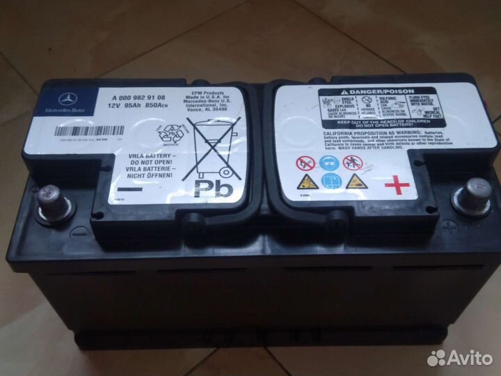 Аккумулятор бу Mercedes Benz A0009829108