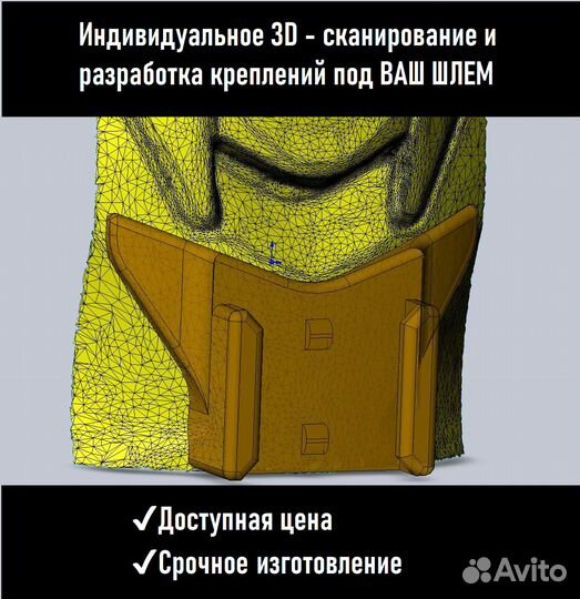 Крепление камеры GoPro на Мотошлемы