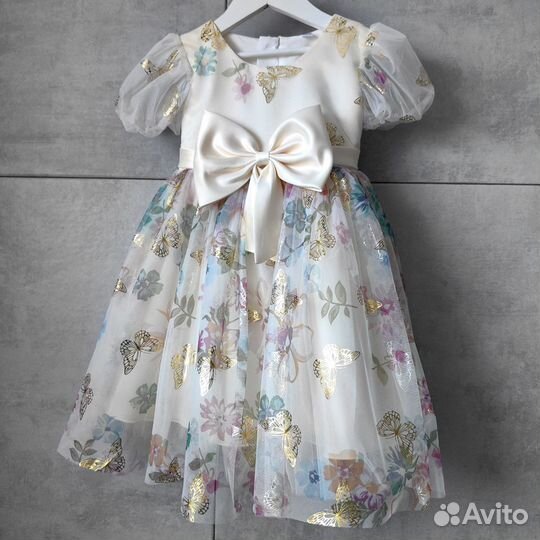 Нарядное платье для девочки 110-140