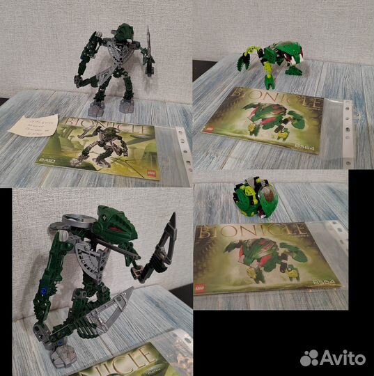 Lego Bionicle наборы первой половины 2000-х