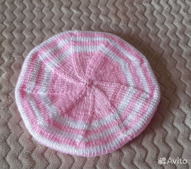 Вязаный детский берет