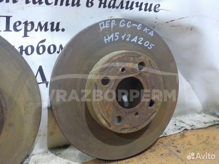 Диск тормозной передний Geely GC6