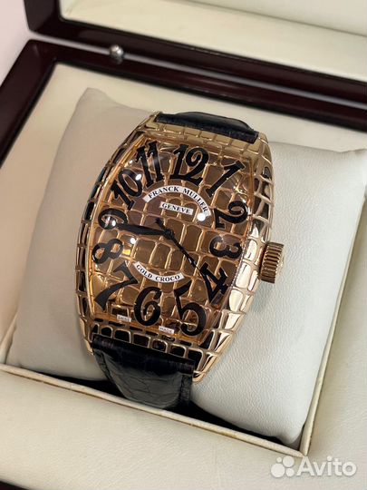 Franck Muller Croco Gold 48*63мм