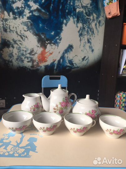 Чайный сервиз дулево розы
