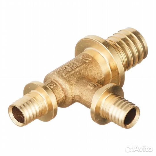 Tece 760516. Тройник 90* редукционный 25х16х16, латунь