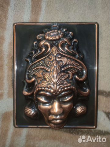 Панно маска СССР 35х28 горгона металл