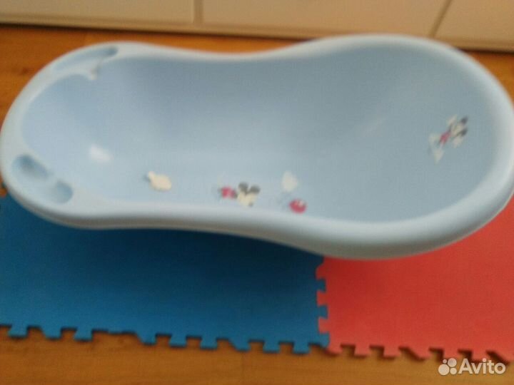 Детская ванночка для купания + подарок горка