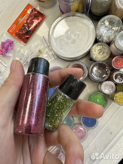 Блестки, бусины, наполнители