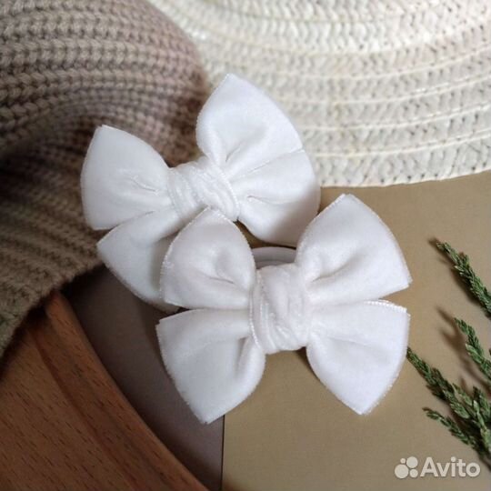 Бархатные банты ручной работы