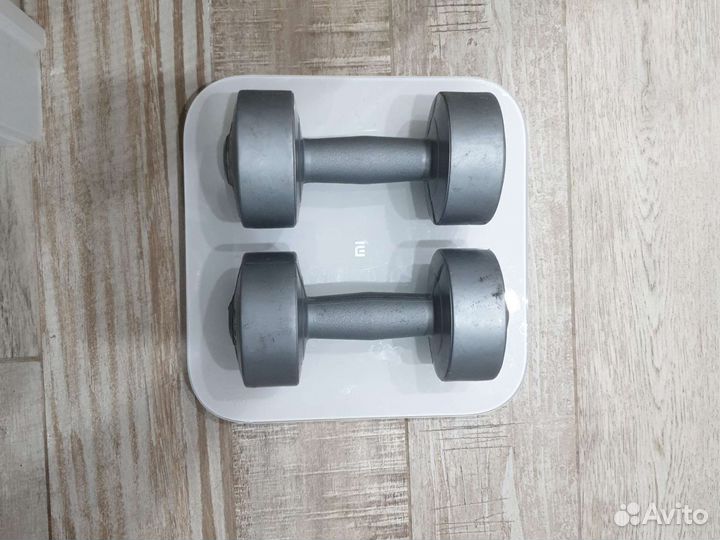 Гантели 1,5кг, пластиковые