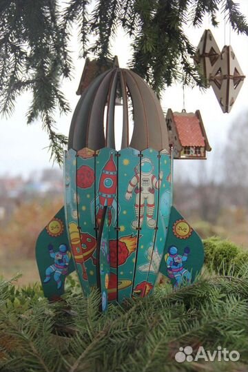 Коробка Ракета для подарков