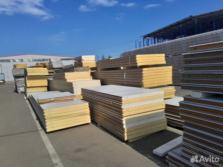 Сэндвич панели бу 20000 м2 в наличии
