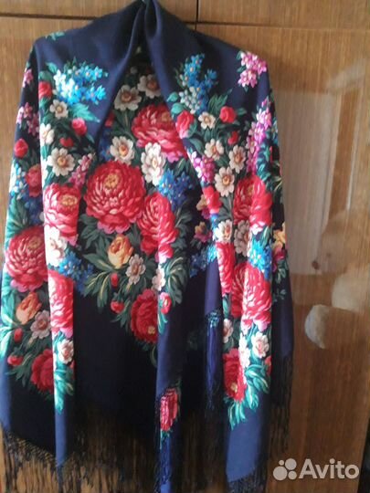 Павловопосадский платок шерсть