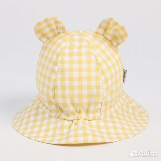 2 шт. Панама детская, цвет жёлтый, размер 46-48