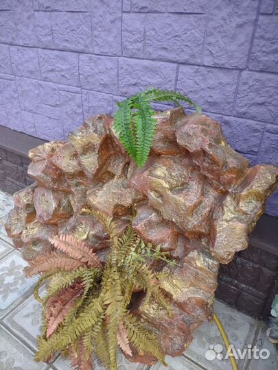 Водопад по стеклу и гора скала набор