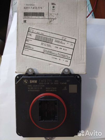 Блок фары BMW 63117472771