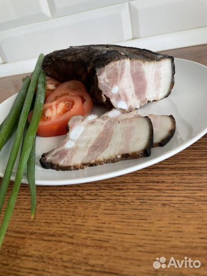 Грудинка горячего копчения, щековина