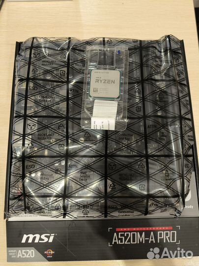 Комплект Ryzen 5 5500 + плата A520 + DDR4 16gb+Кул