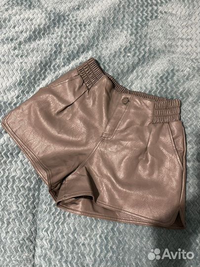 Шорты новые кожаные 42-44