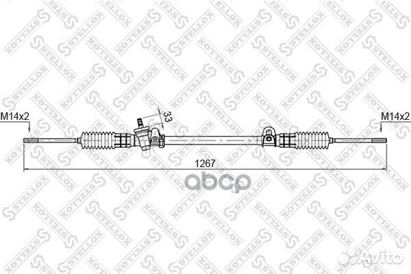 00-35013-SX рейка рулевая мех-ская 51762 Ford