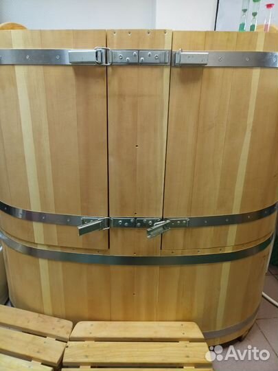 Кедровая фито-бочка на двоих