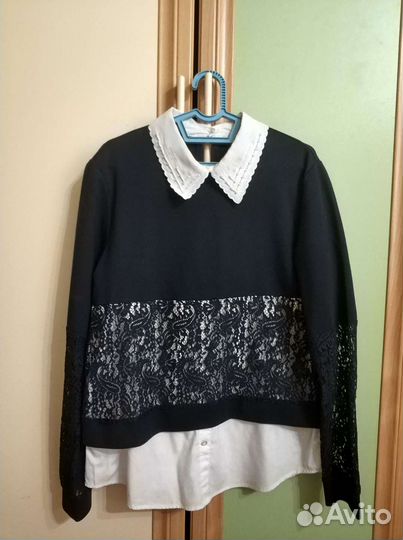 Блузка-двойка школьная 140-146