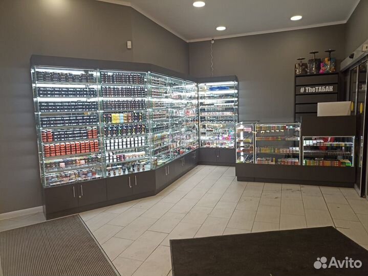 Витрины, стеллажи для табака