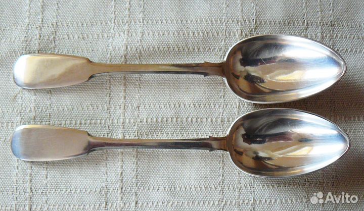 Ложки столовые серебро 84 пробы В.Габю.Состояние
